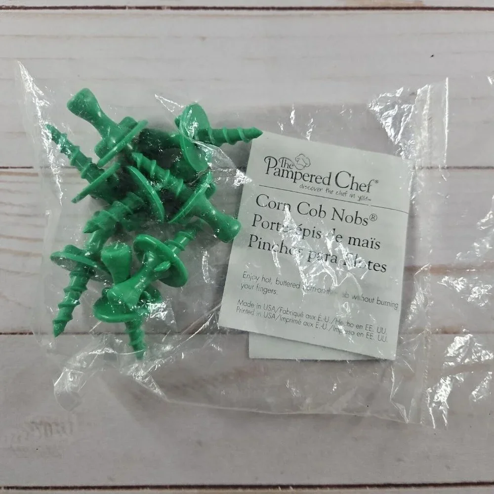 Pampered Chef Corn Butterer 2460 Corn Cob Nobs 2455‎